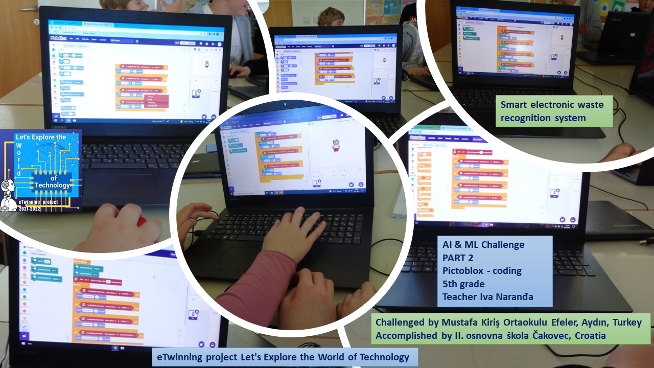 AI & ML Challenge - Teachable Machine - Pictoblox - eTwinning